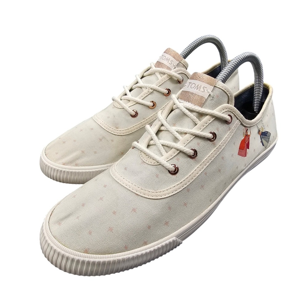 Disney x TOMS Cinderella Fairies Cordones‎ Sneakers Women's 9 Lace Up Rare